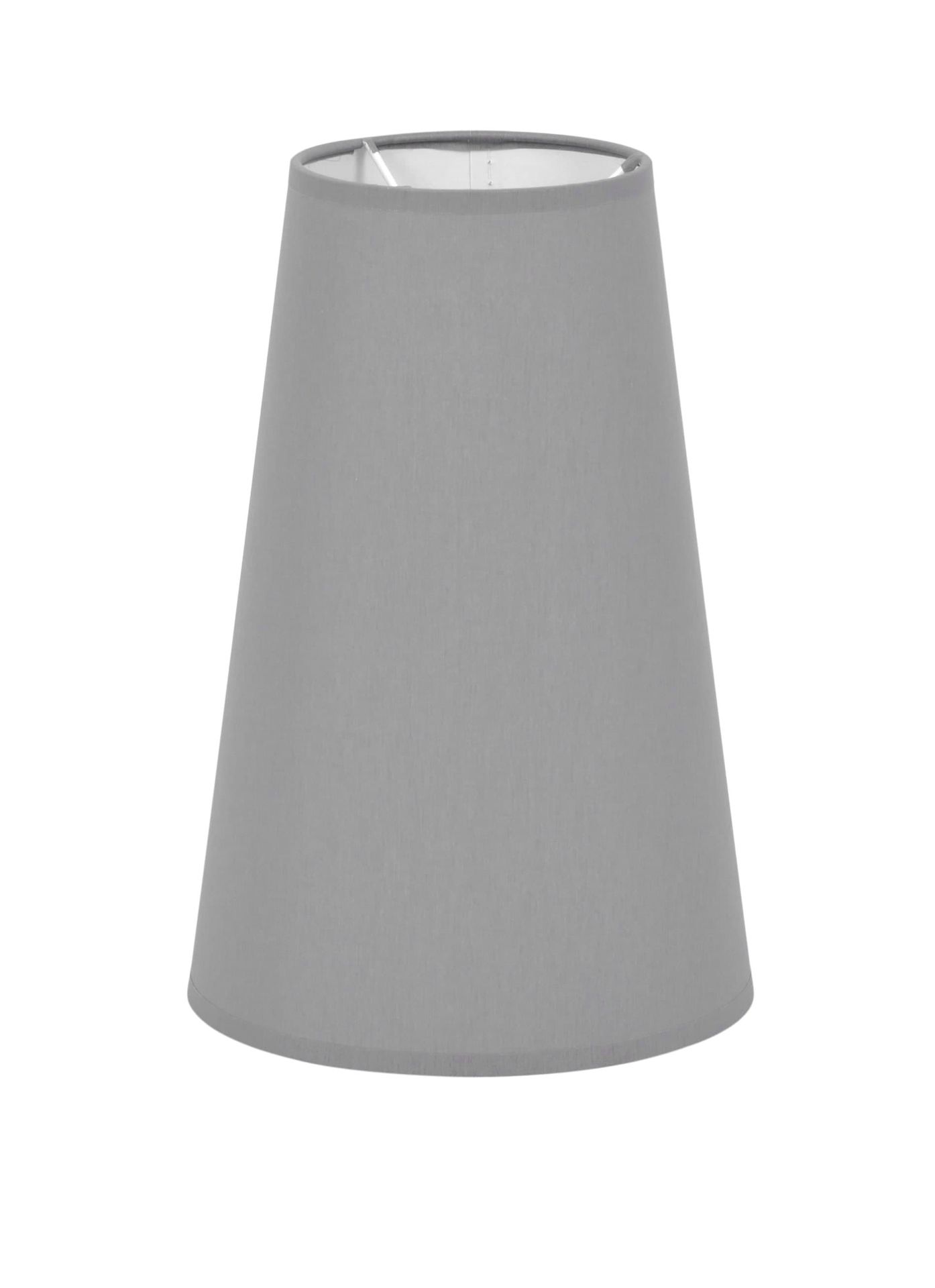 Szary, wysoki abażur z otworem ø1 cm