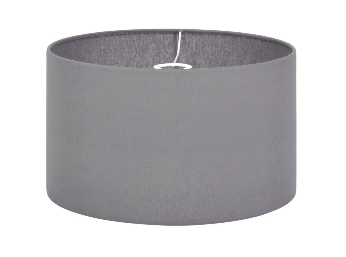 Abażur walec, szary kolor, na lampę sufitową