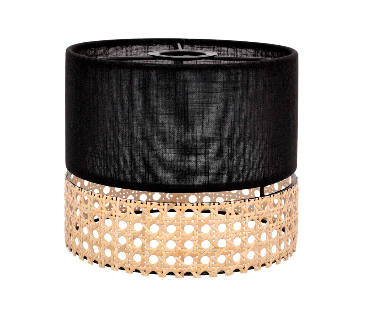 Dwuczęściowy abażur w stylu boho, na żarówkę E27