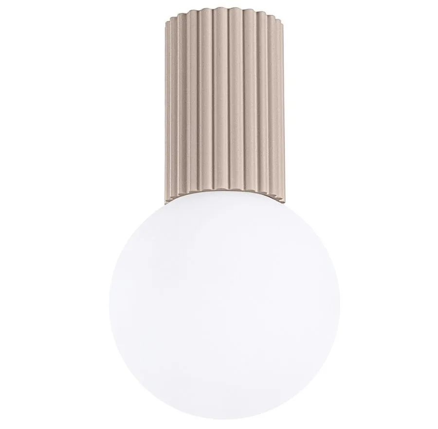 Okrągły beżowy plafon - K598-Buble
