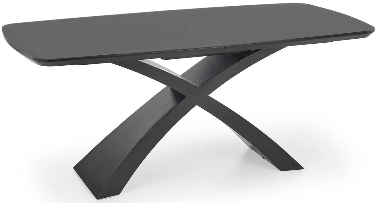 Nowoczesny rozkładany stół popiel + czarny - Nyx