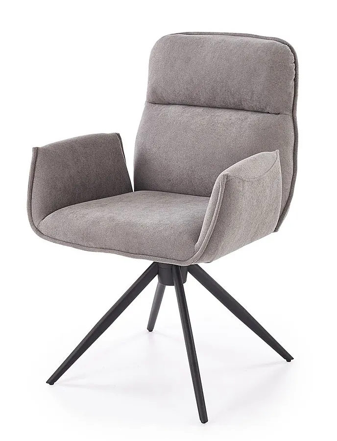 Krzesło z obrotowym siedziskiem popielate C7-L95