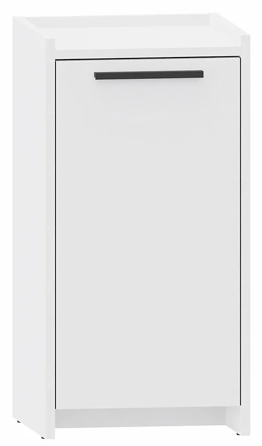 Nowoczesna wąska biała komoda - P0-R97