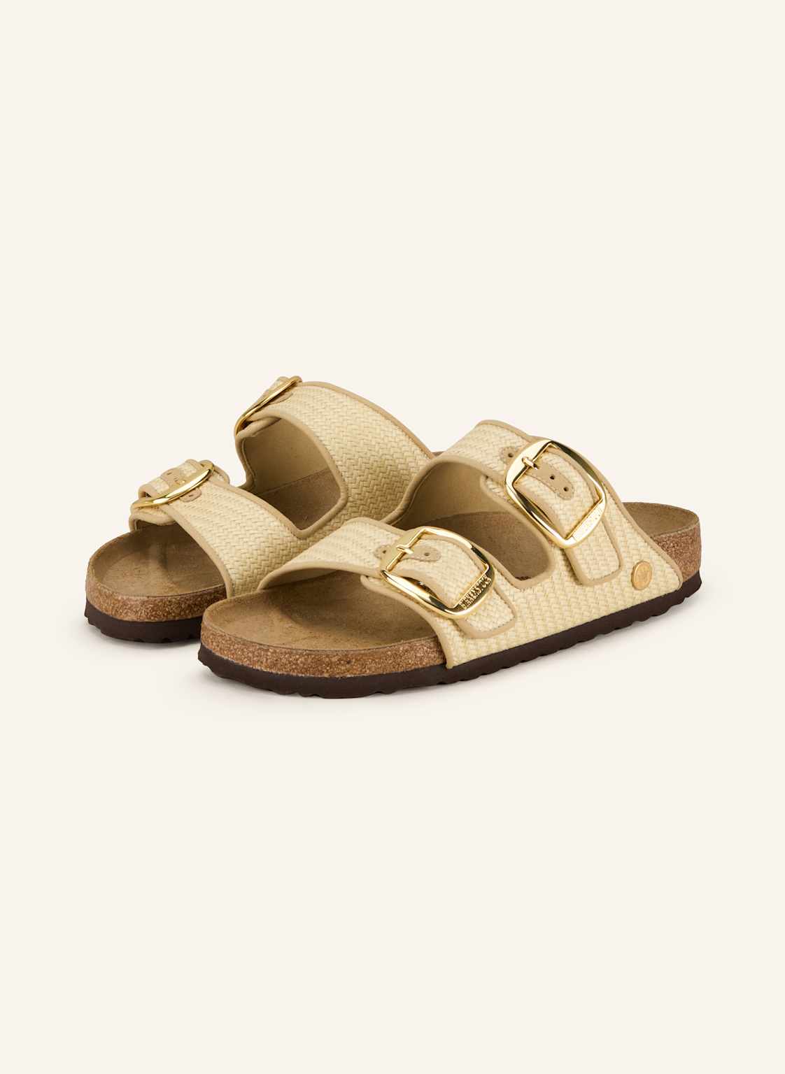 Birkenstock Klapki Arizona Big Buckle beige