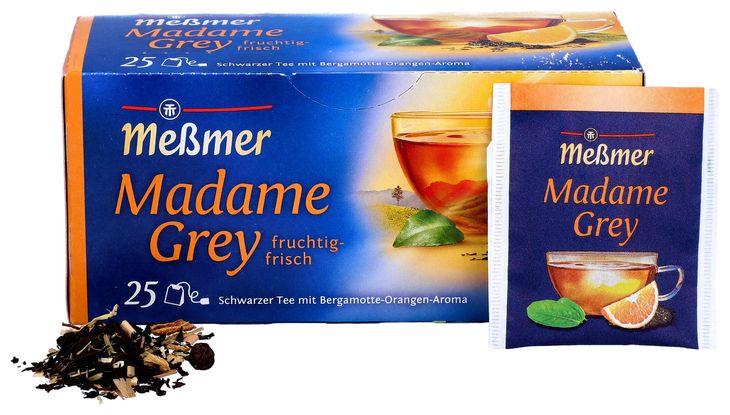 Messmer Madame Grey Herbata 25 torebek ekspresowa Pomarańcza Bergamotka