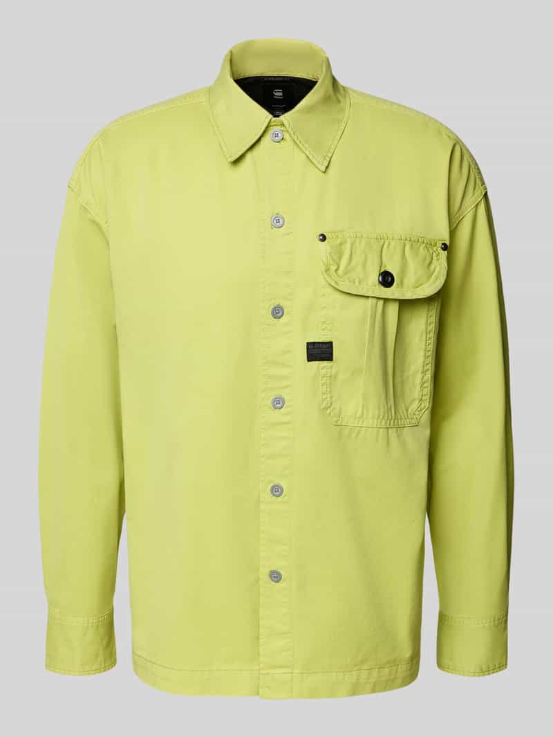 Koszula casualowa o kroju oversized fit z kołnierzykiem typu kent