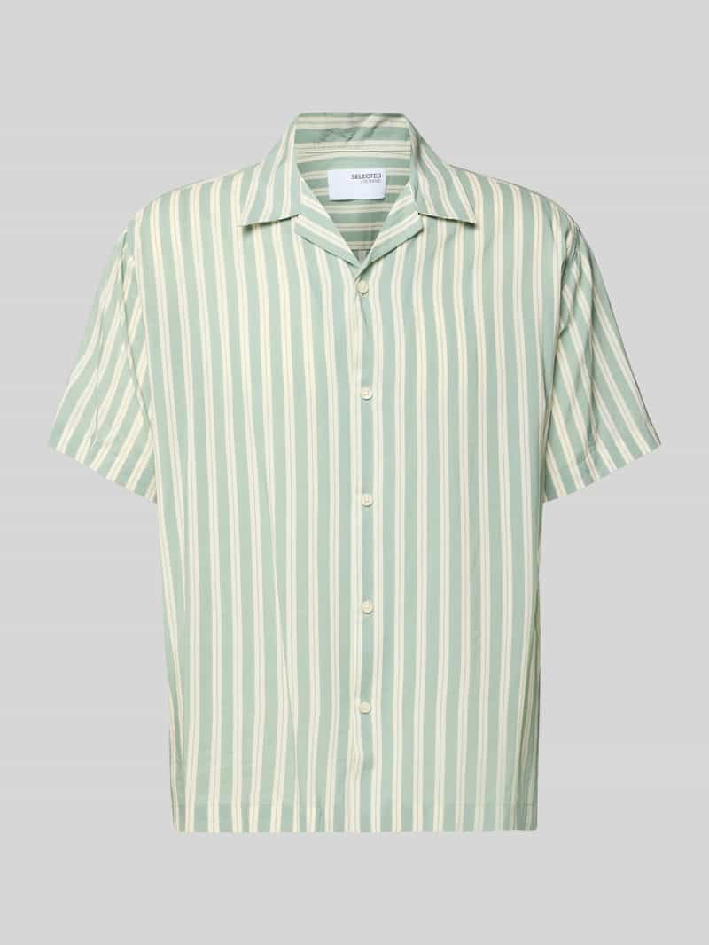 Koszula casualowa o kroju relaxed fit z mieszanki bawełny i modalu