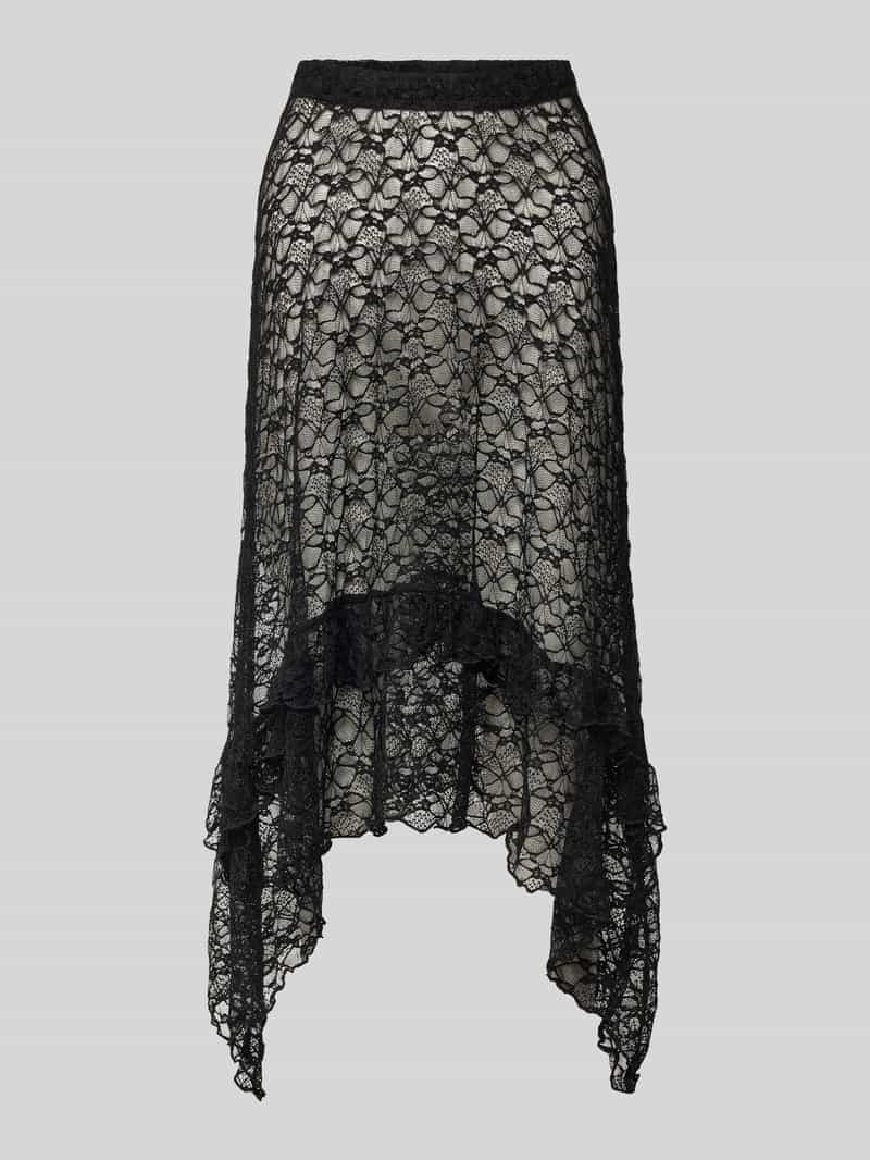 Spódnica midi z efektem podpalenia model ‘LACEY’