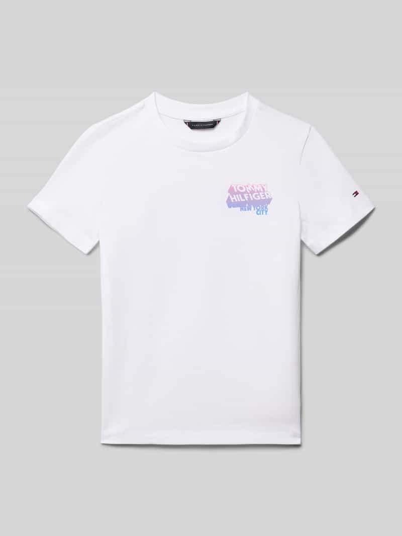 T-shirt z nadrukiem z logo