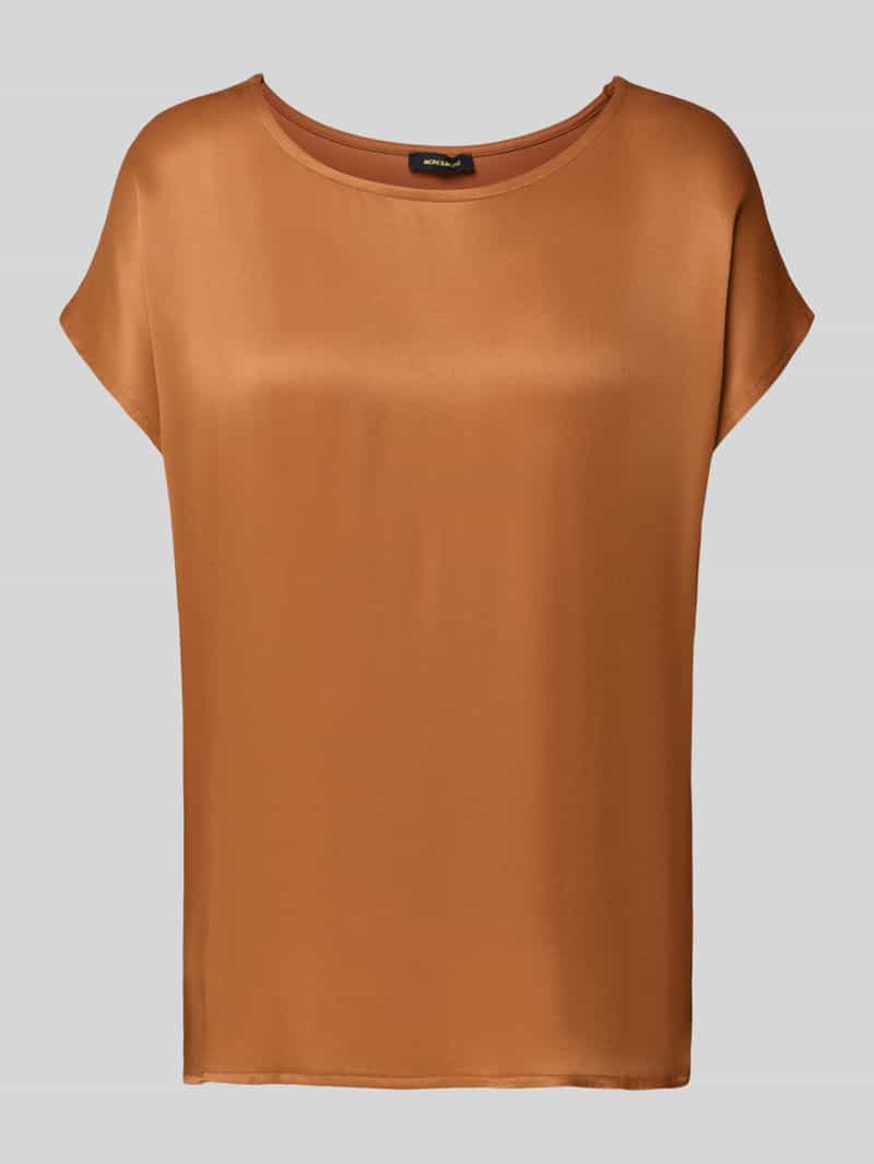 T-shirt z mieszanki wiskozy i elastanu z okrągłym dekoltem