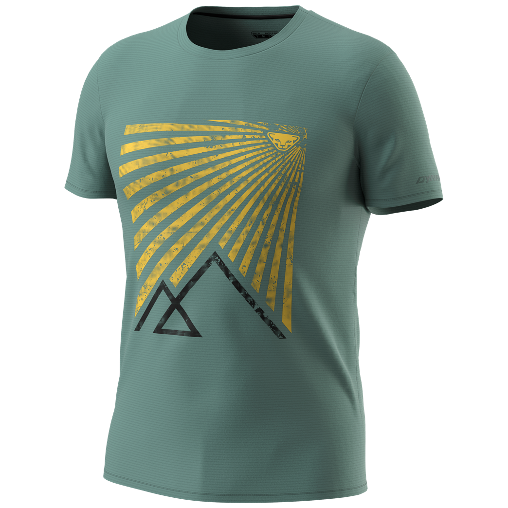 Męska koszulka Dynafit Transalper Graphic S/S Tee M Rozmiar: XL / Kolor: niebieski/zielony