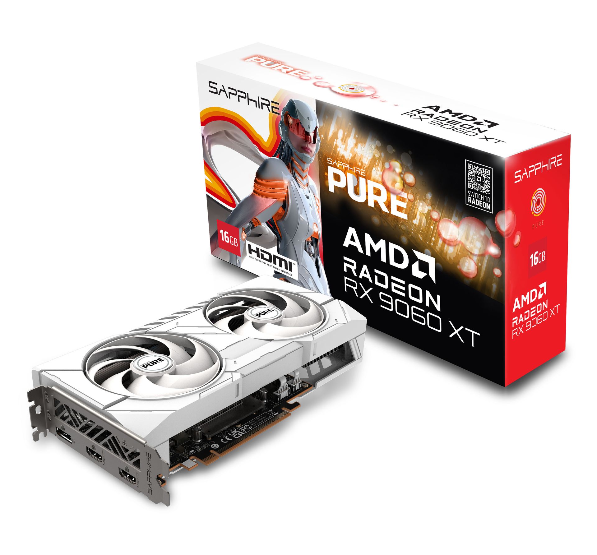SAPPHIRE PURE RX 9060 XT GAMING OC 16GB 11350-02-20G