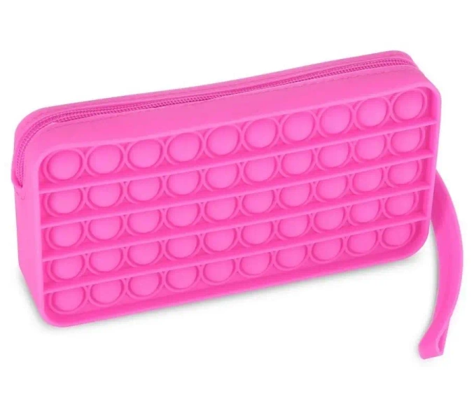 Piórnik silikonowy bąbelki różowy EASY - Easy Stationery