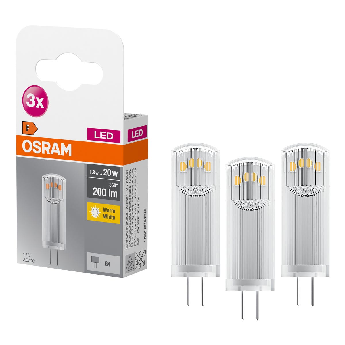 Żarówka LED G4 1.8 W 200 lm Ciepła biel Osram