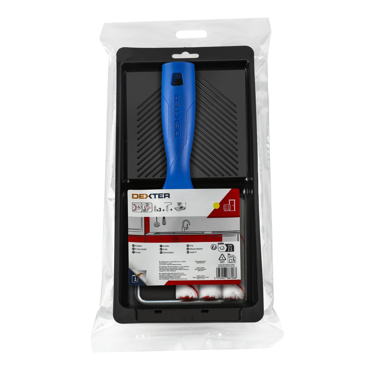 Dexter Zestaw kuweta z wałkiem 11 cm + 2 zapasy