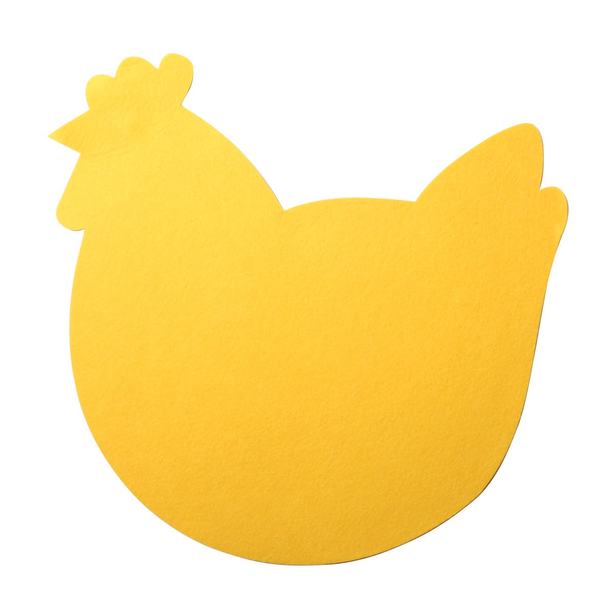 Podkładka filcowa na stół Kura żółta śr. 38 cm