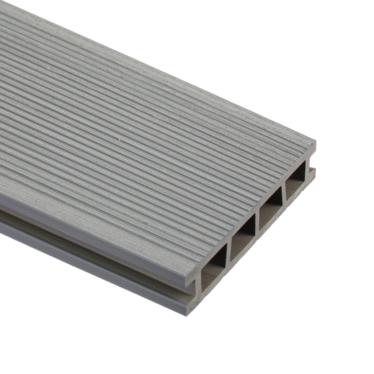 Deska tarasowa kompozytowa 15x400x2,5cm szara Bergdeck