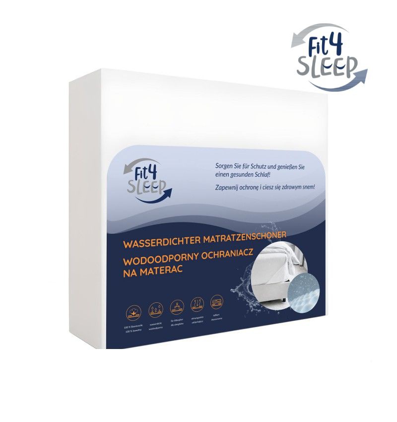 Ochraniacz na materac Fit.4.Sleep - bawełniany, wodoodporny, Rozmiar - 80x180 , 603-671-572