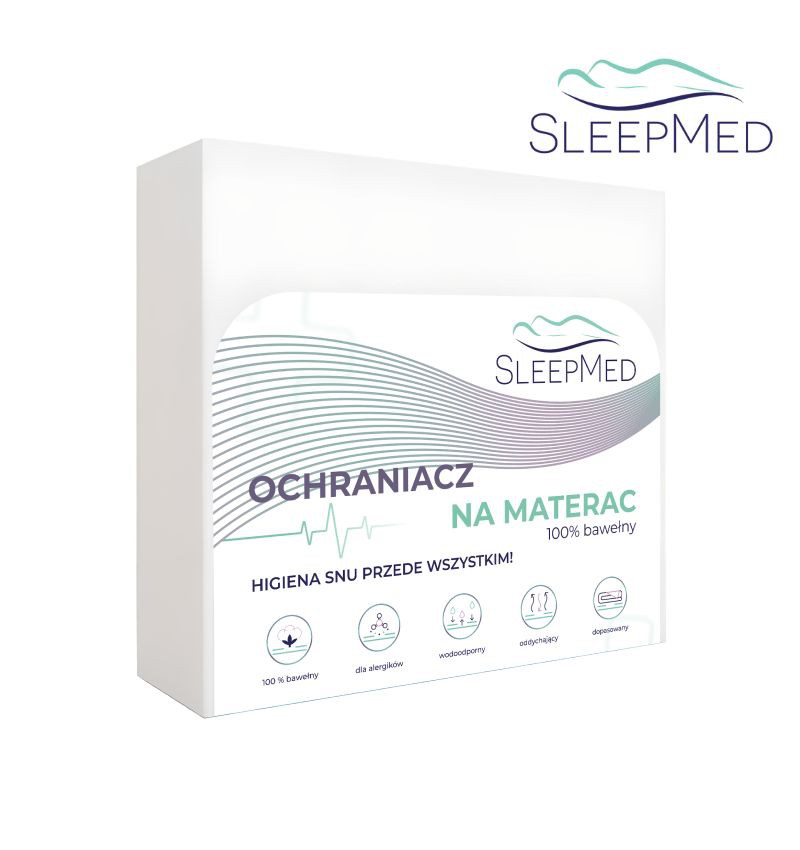 Ochraniacz na materac SLEEPMED - 100% bawełny, Rozmiar - 80x160 , 603-671-572