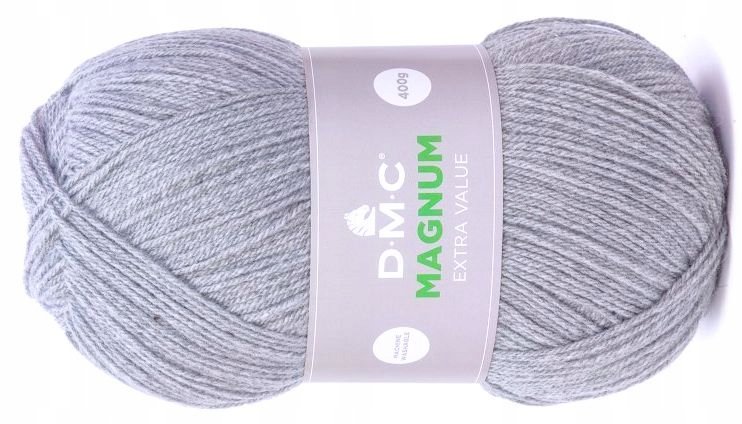 włóczka MAGNUM DMC kol. 997 / jasny popielaty 400gr