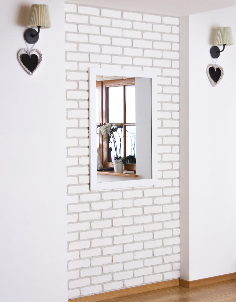 Lustro Profilmat w ramie BIAŁEJ 100x70 PREMIUM
