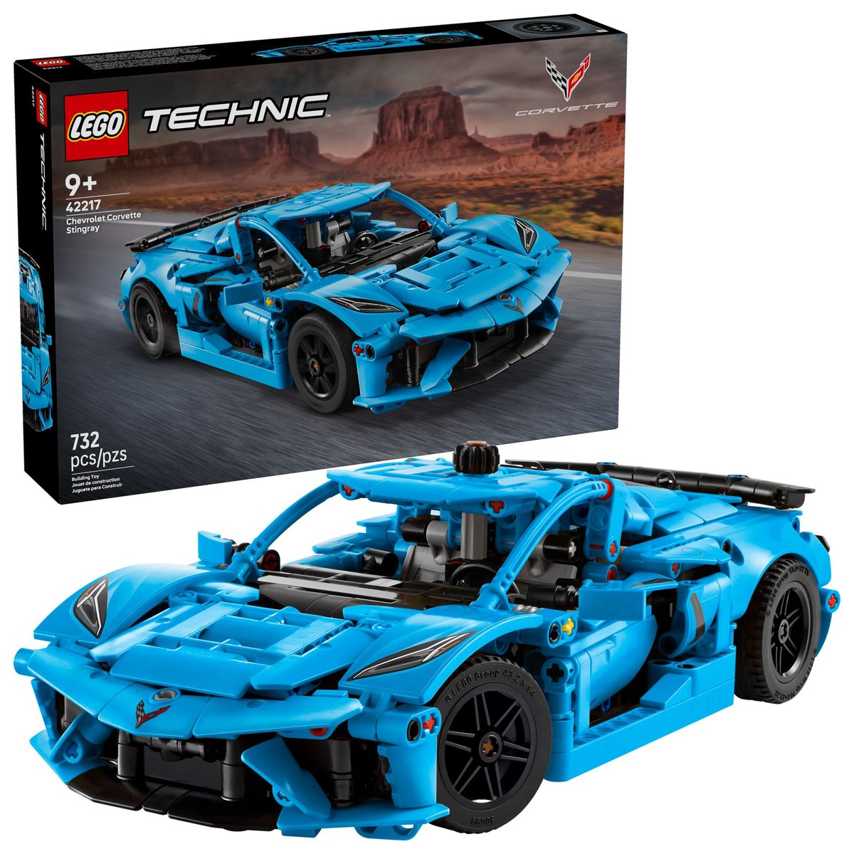 LEGO Technic 42217 Niebieski Chevrolet Corvette Stingray