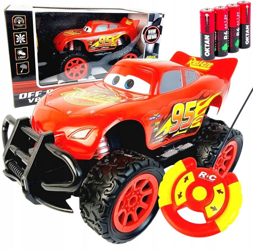 Auto Samochód Zygzak Zdalnie Sterowany na Pilota 28x12 cm Monster Truck