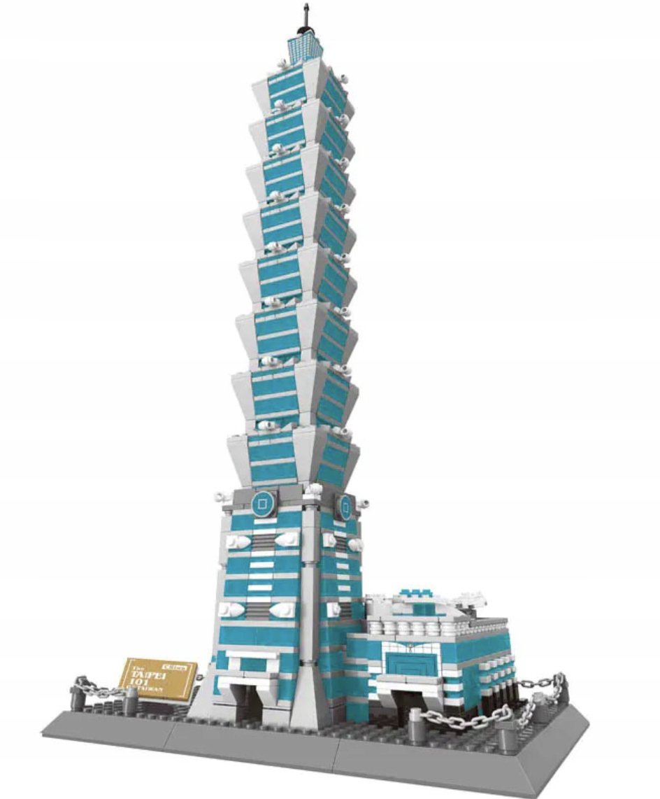 KLOCKI KONSTRUKCYJNE WANGE 5221 THE TAIPEI 101 TAIWAN CHINY 1512 KLOCKÓW