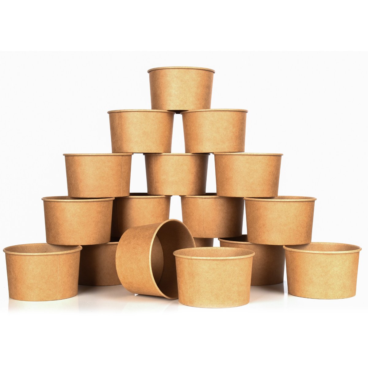 Pojemnik papierowy na lody 130ml KRAFT, 25 sztuk