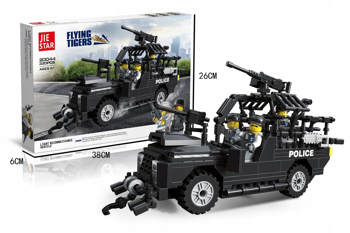 KLOCKI POLICE CITY POLICJA POJAZD TRANSPORTER