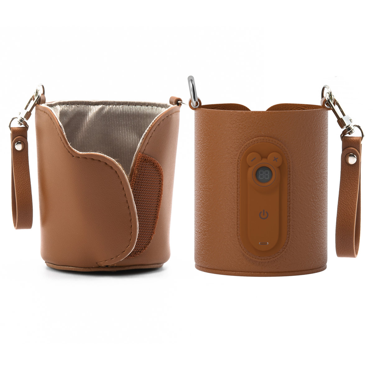 Podgrzewacz do butelek, mleka Varm Brązowy USB-C 40–65°C