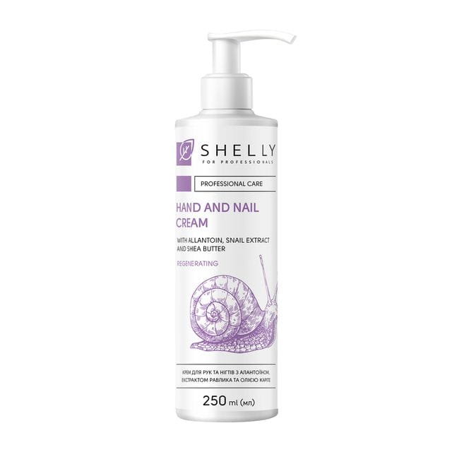 Krem do rąk i paznokci z alantoiną, ekstraktem ze śluzu ślimaka i olejem shea Shelly 250 ml