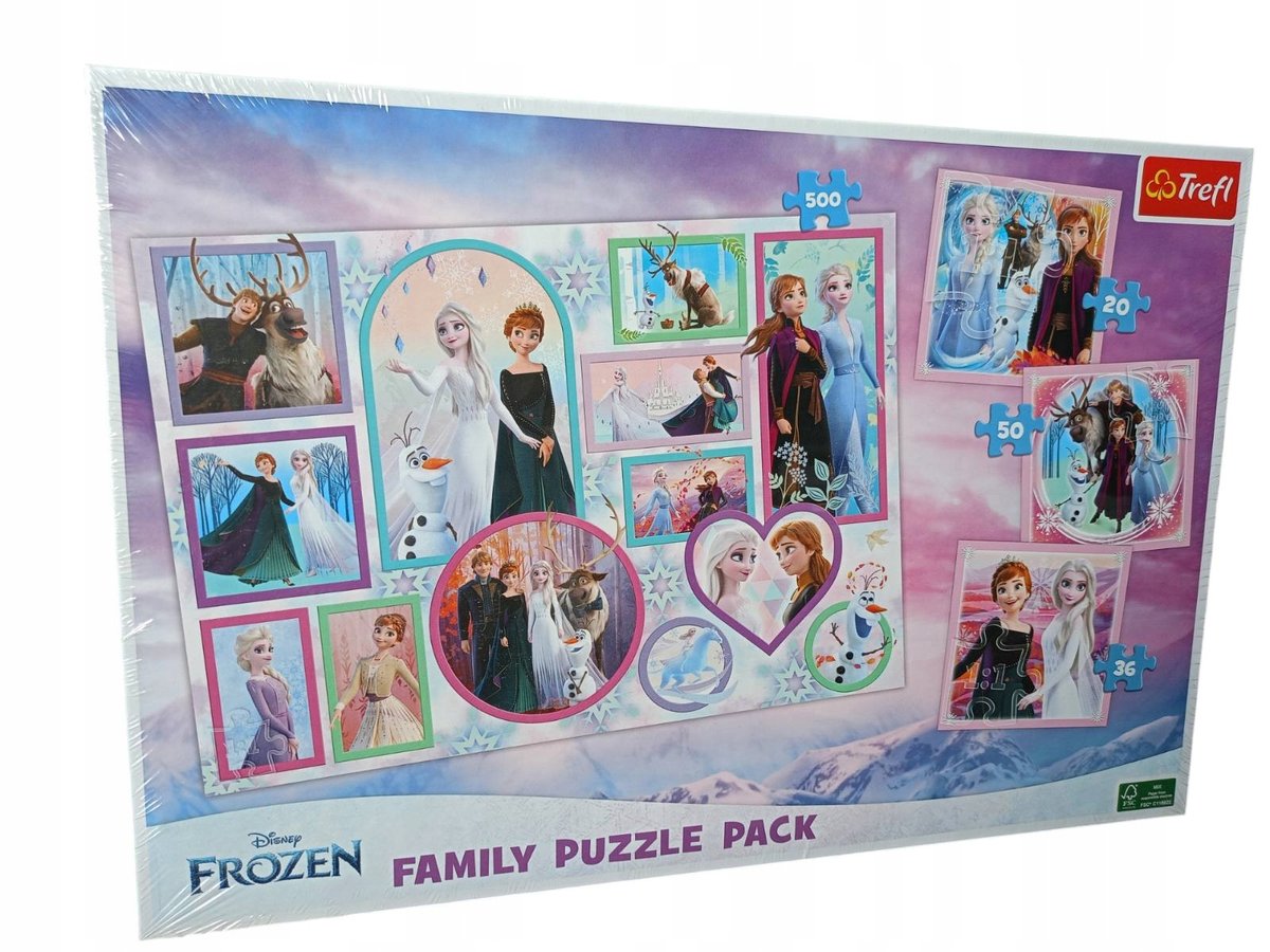 Puzzle 4w1 Family Pack Frozen Kraina lodu