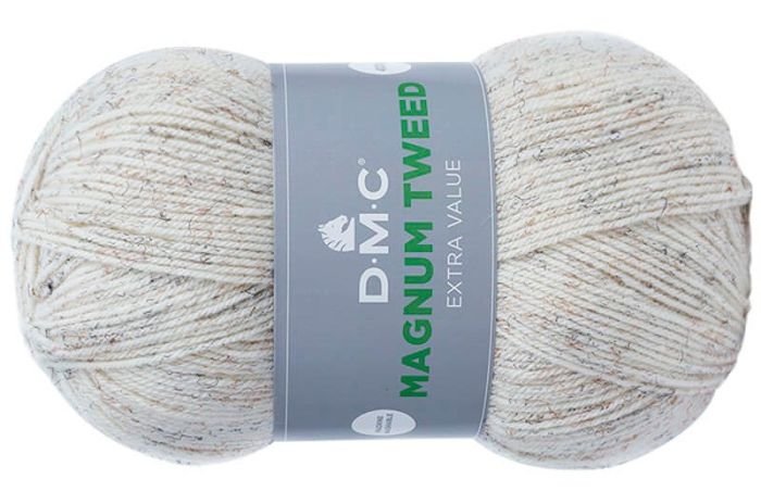 włóczka MAGNUM TWEED DMC kol.930 / ekri 400gr