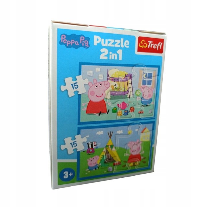 Puzzle minimaxi + kolorowanka 2in1 Peppa Pig