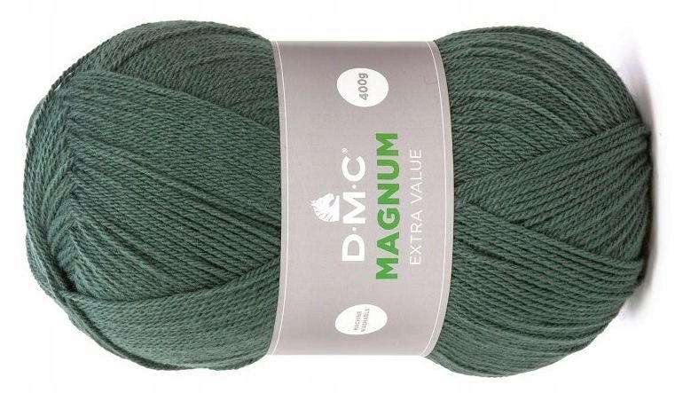 włóczka MAGNUM DMC kol. 671 / ciemne khaki 400gr