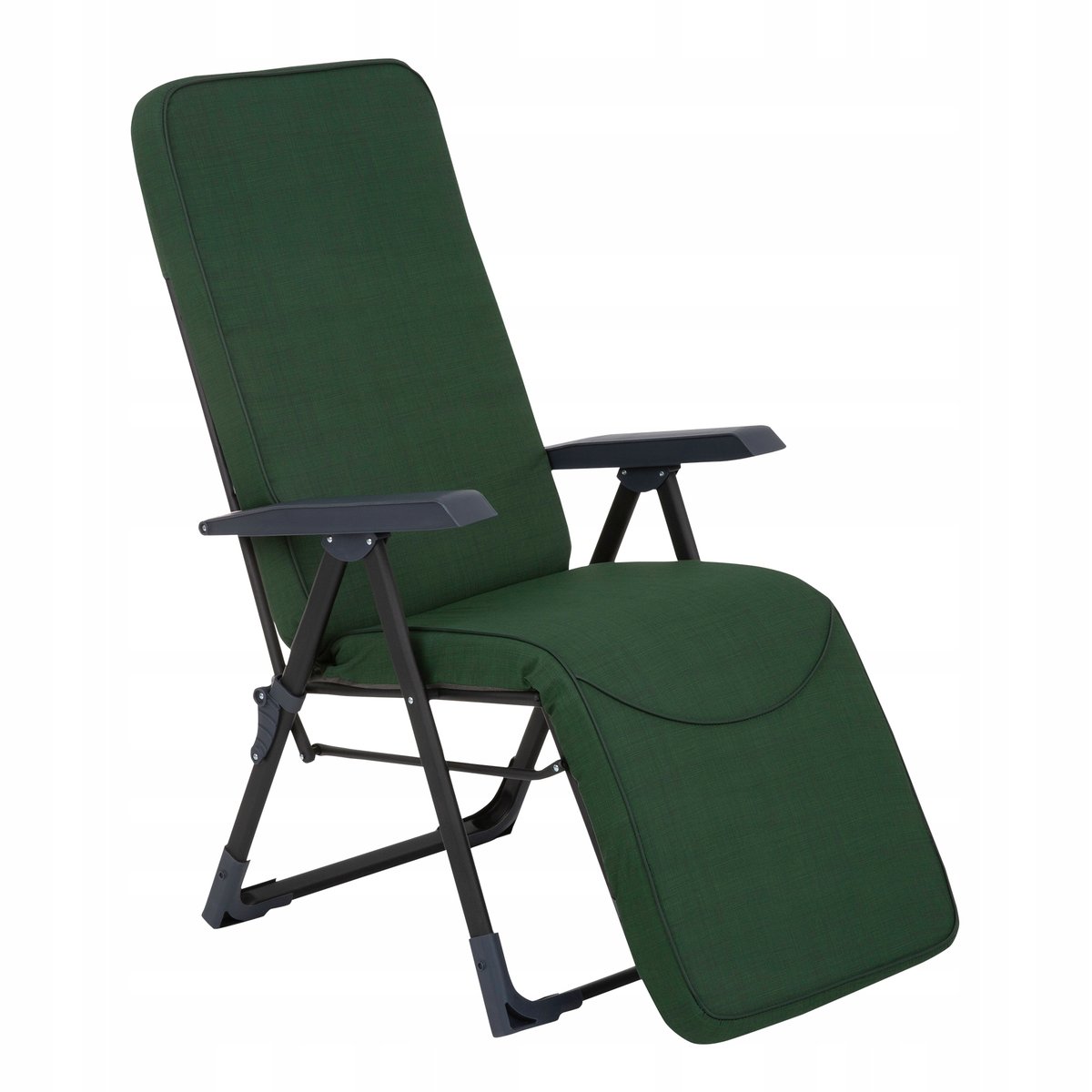 461965 Fotel ogrodowy z podnóżkiem Modena Kwadrat Plus Black Edition PATIO