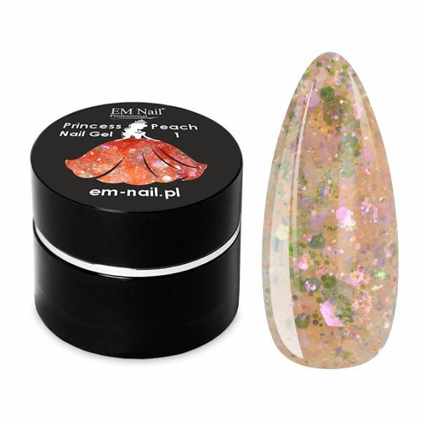 Żel do zdobień EM Nail Princess Blue Nail Gel Nr 1