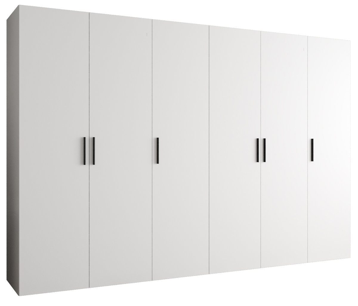 Szafa uchylna otwierana BARI 1 300 wys. 202 cm Biały + u. Czarny