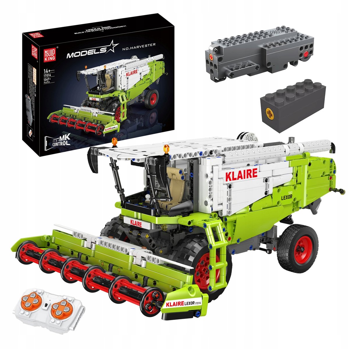 KLOCKI MOULD KING 17014S ZDALNIE STEROWANY KOMBAJN CLAAS LEXION 760 1347el.