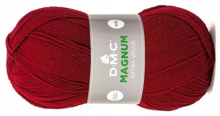 włóczka MAGNUM DMC kol. 830 / bordowy 400gr