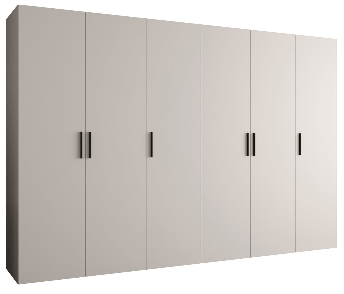 Szafa uchylna otwierana BARI 1 300 wys. 202 cm Kaszmir + u. Czarny