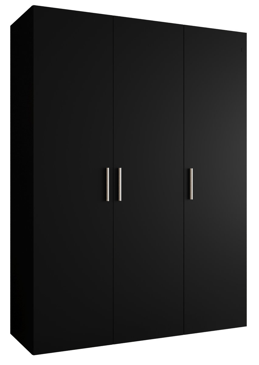 Szafa uchylna otwierana BARI 1 150 wys. 202 cm Czarny + u. Srebrny