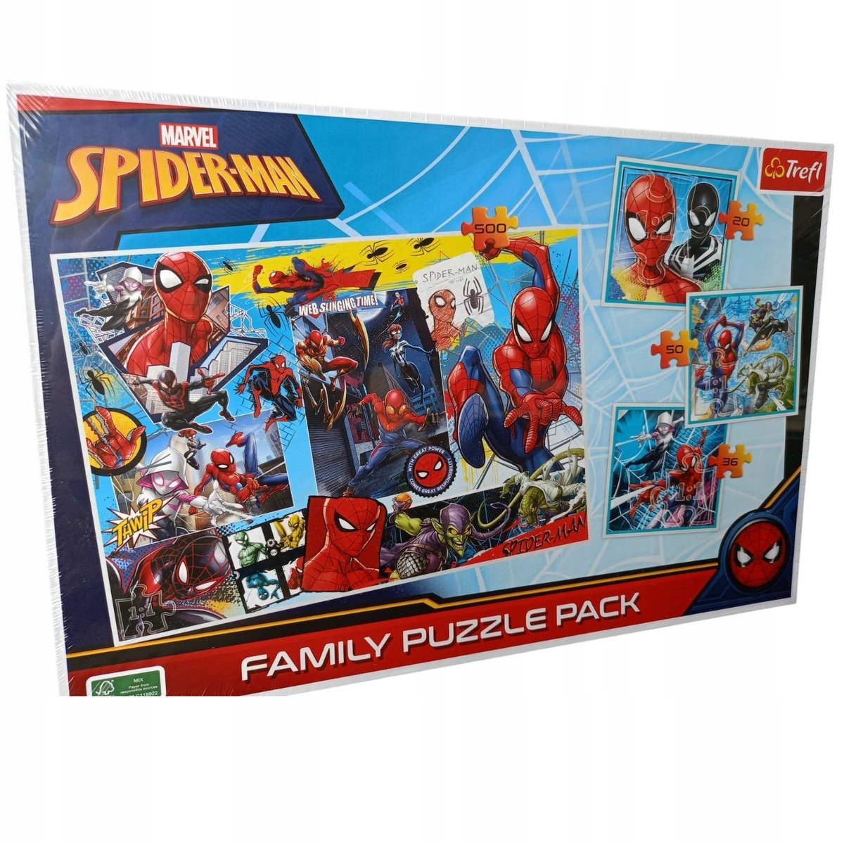 Puzzle 4w1 Family Pack Spider Man
