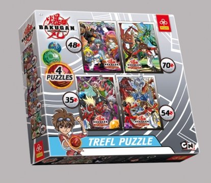 Trefl, puzzle, Bakugan, 35/48/54/70 el.