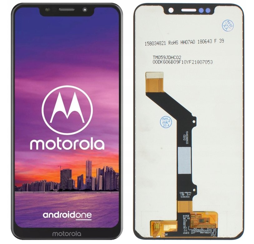 Wyświetlacz Lcd Moto One Czarny