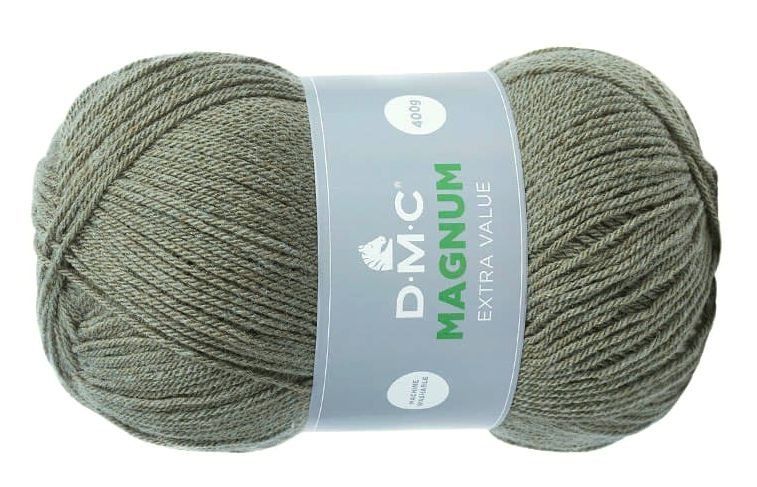 włóczka MAGNUM DMC kol. 934 / khaki 400gr