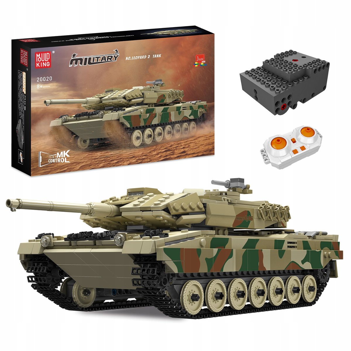 Klocki Mold King 20020 czołg RC Leopard 2