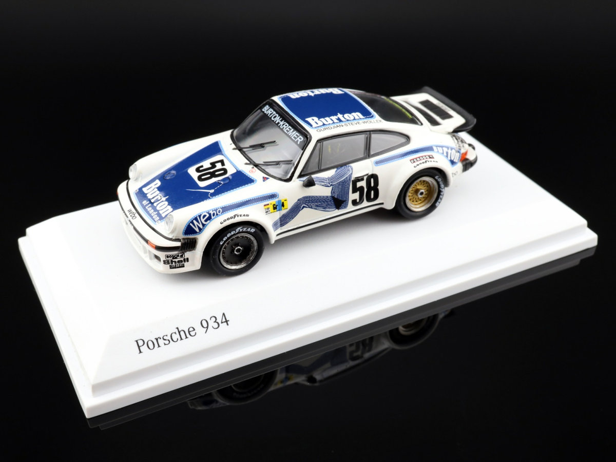 TARMAC WORKS Minichamps Porsche 934 Porsche Kremer Racing 24h Le Mans 1977