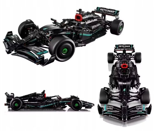 Klocki ColbiS samochód MERCEDES AMG W14 Performance F1 1:8 DUŻY Bolid 1642el BEZ PUDEŁKA 63cm